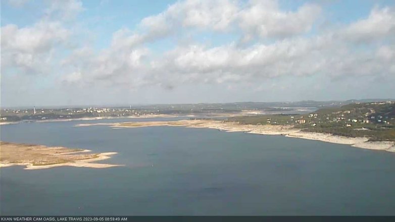 Lake Travis webcam, September 5, 2023 9:00 AM CT