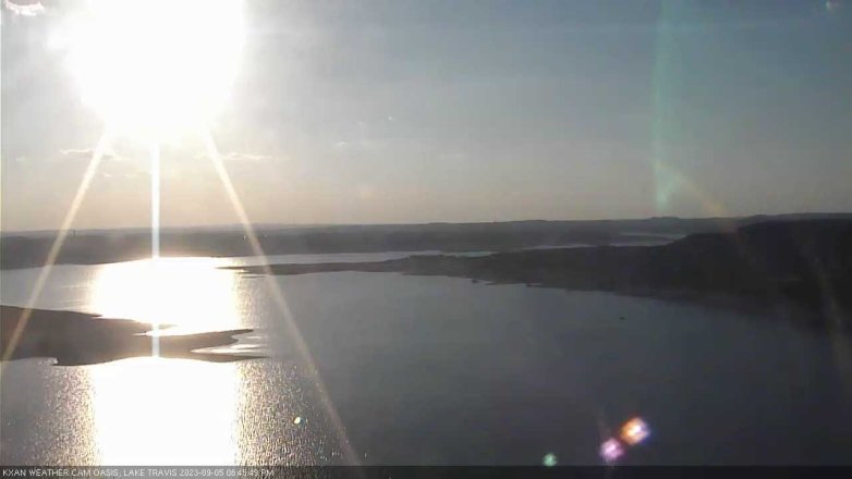 Lake Travis webcam, September 5, 2023 6:45 PM CT
