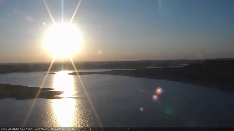 Lake Travis webcam, September 5, 2023 7:25 PM CT