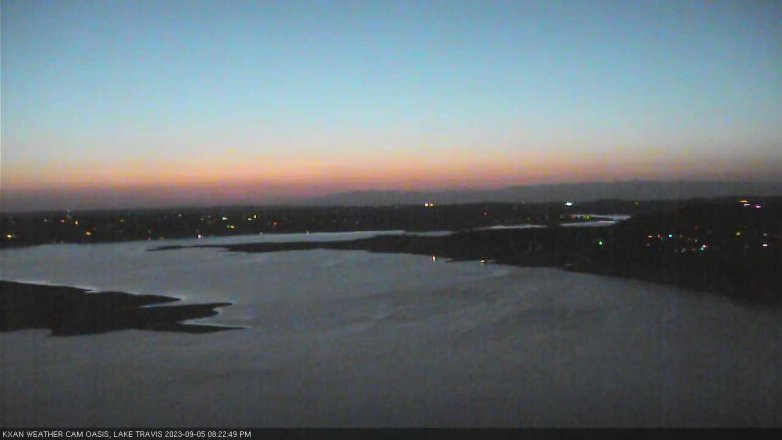 Lake Travis webcam, September 5, 2023 8:25 PM CT