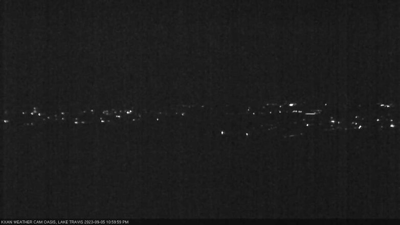 Lake Travis webcam, September 5, 2023 11:00 PM CT