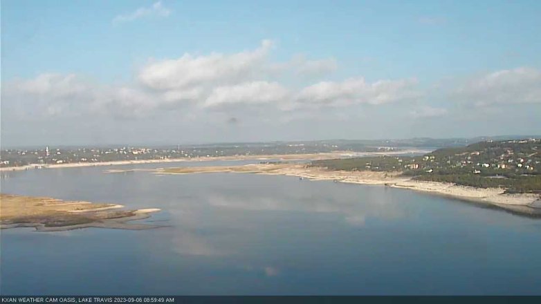 Lake Travis webcam, September 6, 2023 9:00 AM CT