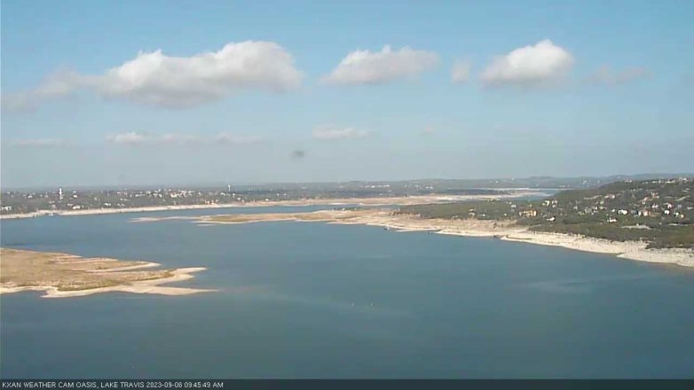 Lake Travis webcam, September 6, 2023 9:45 AM CT