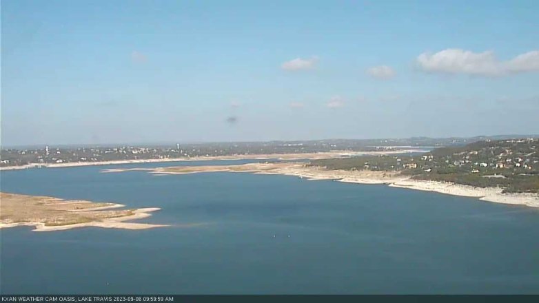 Lake Travis webcam, September 6, 2023 10:00 AM CT