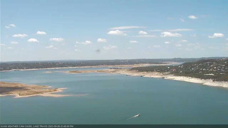Lake Travis webcam, September 6, 2023 1:45 PM CT
