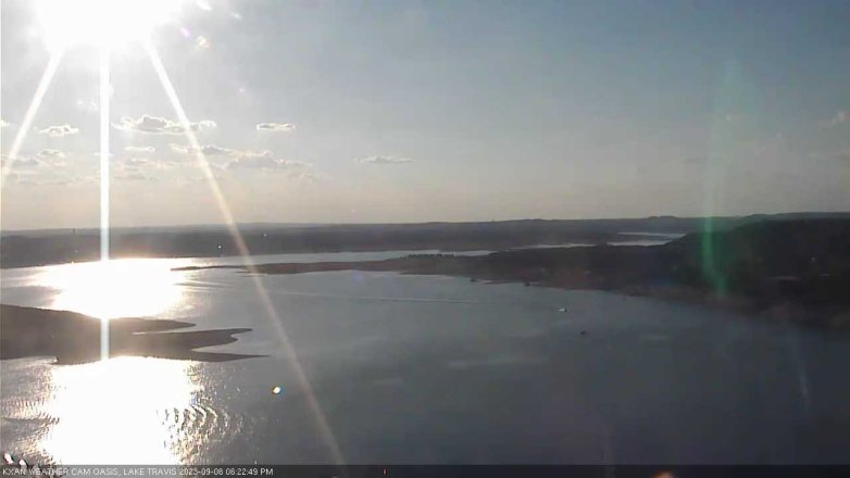 Lake Travis webcam, September 6, 2023 6:25 PM CT