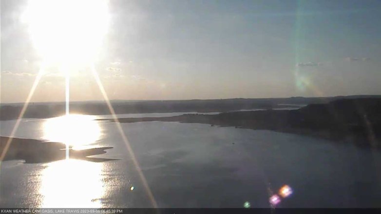 Lake Travis webcam, September 6, 2023 6:45 PM CT