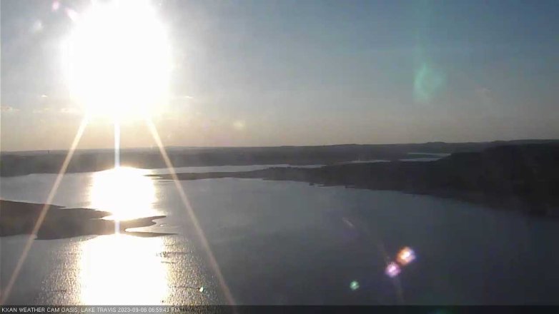 Lake Travis webcam, September 6, 2023 7:00 PM CT