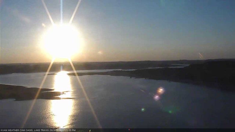 Lake Travis webcam, September 6, 2023 7:25 PM CT