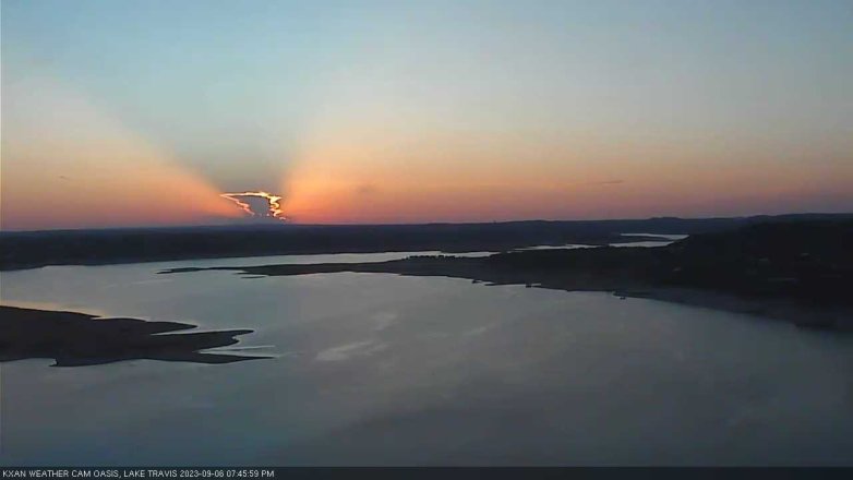 Lake Travis webcam, September 6, 2023 7:45 PM CT