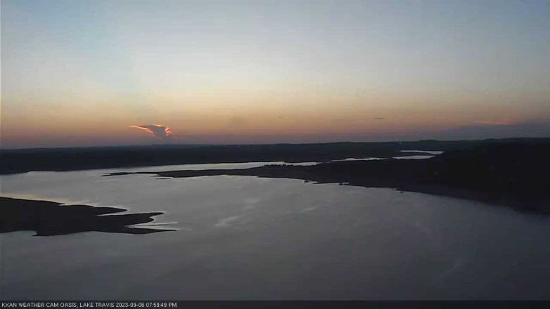 Lake Travis webcam, September 6, 2023 8:00 PM CT