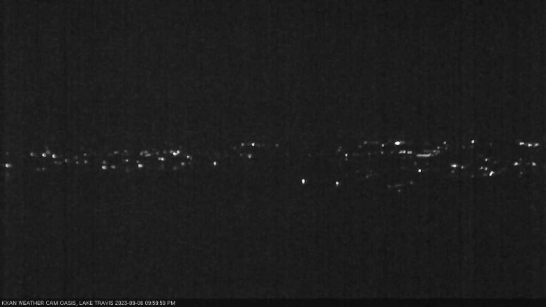 Lake Travis webcam, September 6, 2023 10:00 PM CT