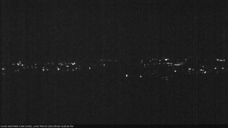 Lake Travis webcam, September 6, 2023 10:45 PM CT