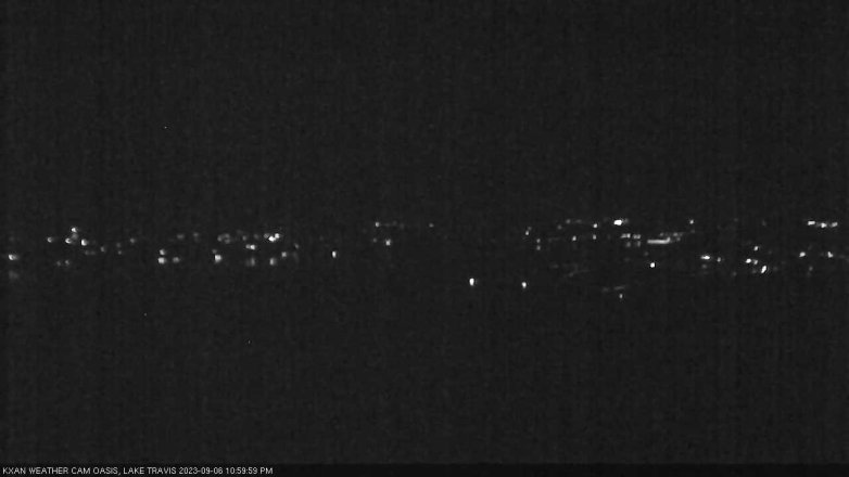 Lake Travis webcam, September 6, 2023 11:00 PM CT