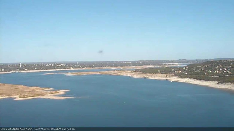 Lake Travis webcam, September 7, 2023 9:25 AM CT