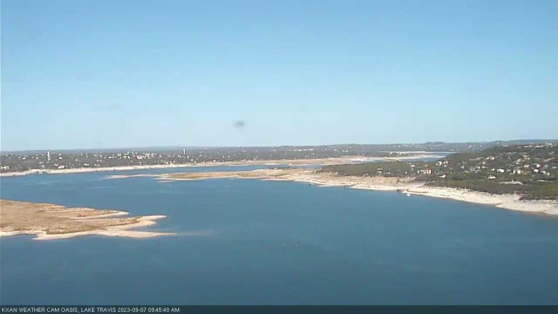 Lake Travis webcam, September 7, 2023 9:45 AM CT