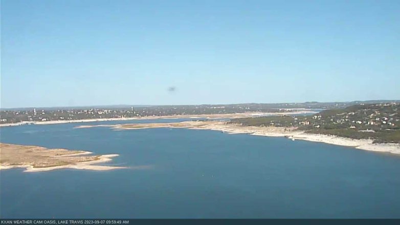 Lake Travis webcam, September 7, 2023 10:00 AM CT