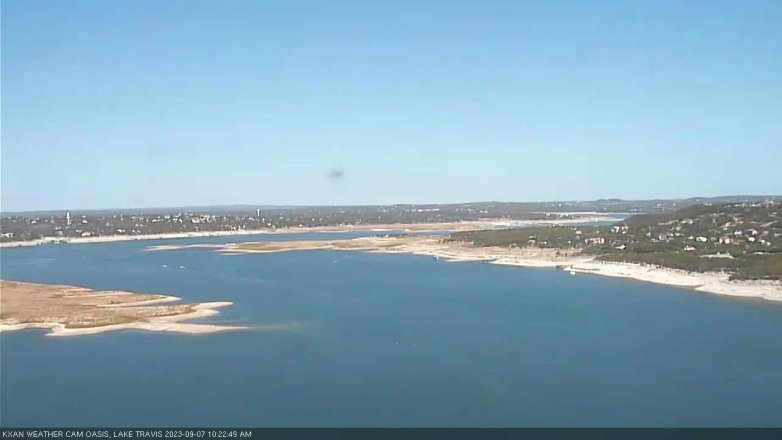 Lake Travis webcam, September 7, 2023 10:25 AM CT
