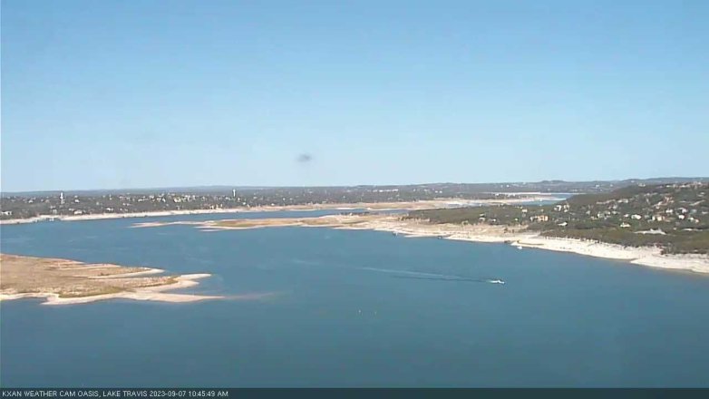 Lake Travis webcam, September 7, 2023 10:45 AM CT