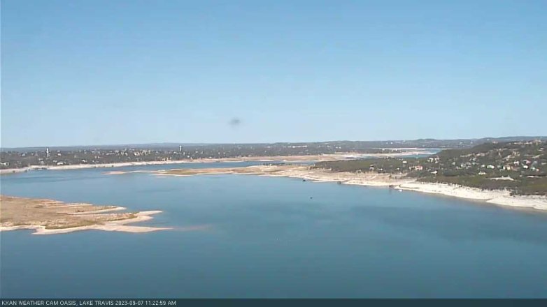 Lake Travis webcam, September 7, 2023 11:25 AM CT