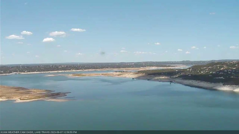 Lake Travis webcam, September 7, 2023 1:00 PM CT