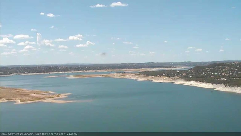 Lake Travis webcam, September 7, 2023 1:45 PM CT