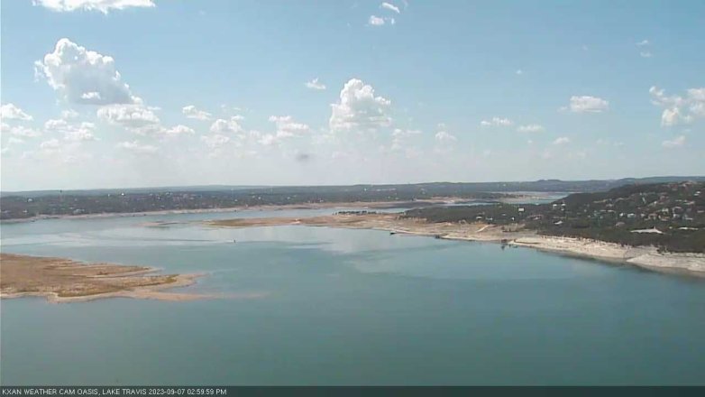 Lake Travis webcam, September 7, 2023 3:00 PM CT