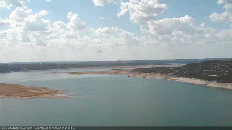 Lake Travis webcam, September 7, 2023 3:45 PM CT
