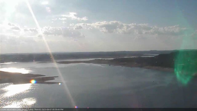 Lake Travis webcam, September 7, 2023 6:00 PM CT