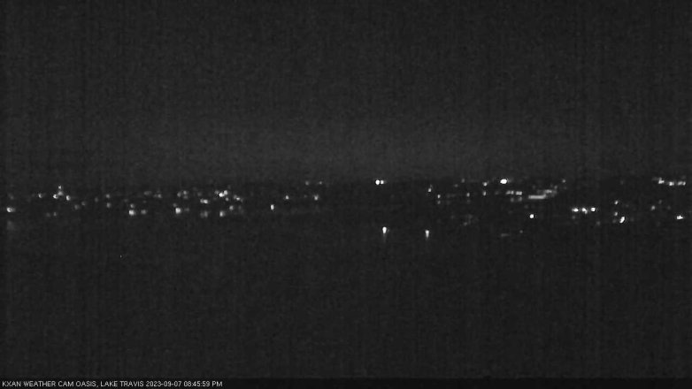 Lake Travis webcam, September 7, 2023 8:45 PM CT