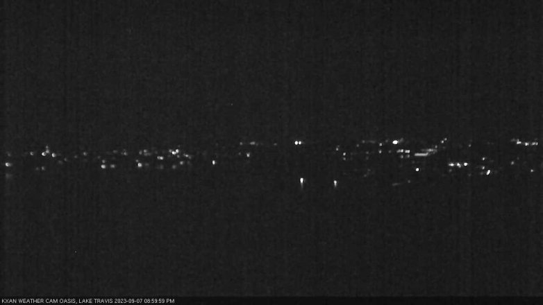 Lake Travis webcam, September 7, 2023 9:00 PM CT
