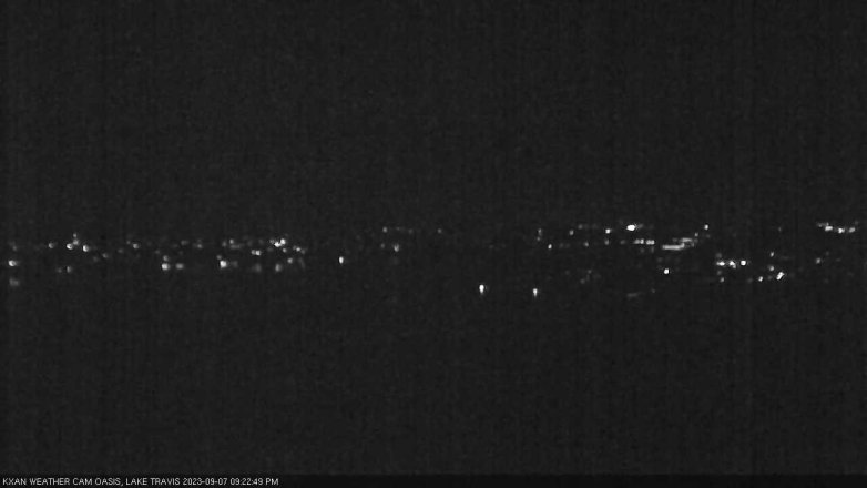 Lake Travis webcam, September 7, 2023 9:25 PM CT