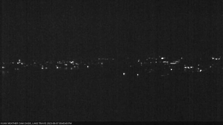 Lake Travis webcam, September 7, 2023 9:45 PM CT