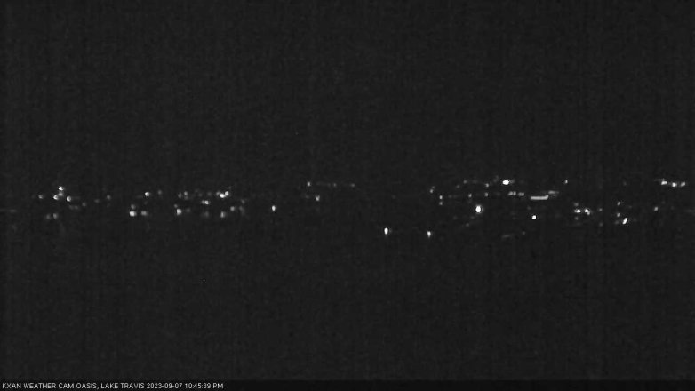 Lake Travis webcam, September 7, 2023 10:45 PM CT