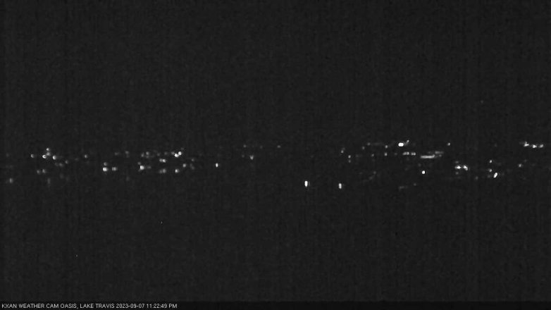 Lake Travis webcam, September 7, 2023 11:25 PM CT