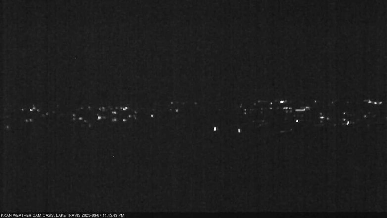 Lake Travis webcam, September 7, 2023 11:45 PM CT