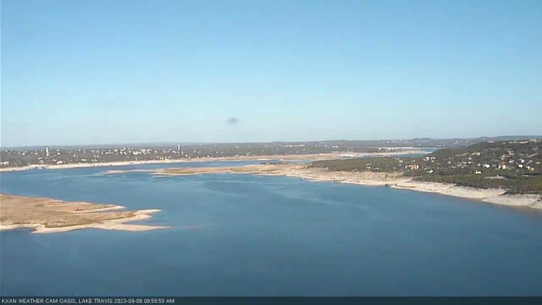 Lake Travis webcam, September 8, 2023 9:00 AM CT