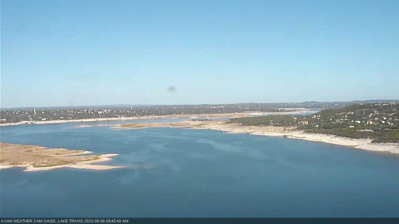 Lake Travis webcam, September 8, 2023 9:45 AM CT