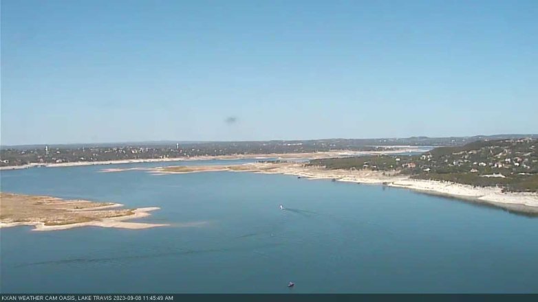 Lake Travis webcam, September 8, 2023 11:45 AM CT