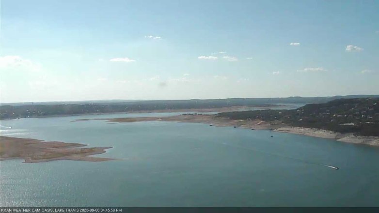 Lake Travis webcam, September 8, 2023 4:45 PM CT