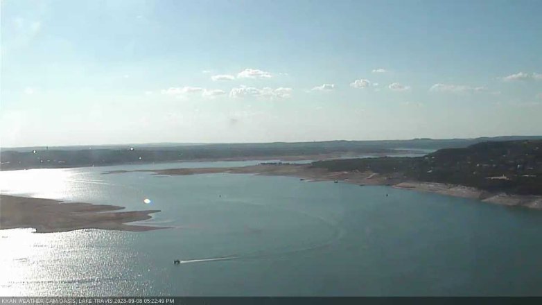 Lake Travis webcam, September 8, 2023 5:25 PM CT