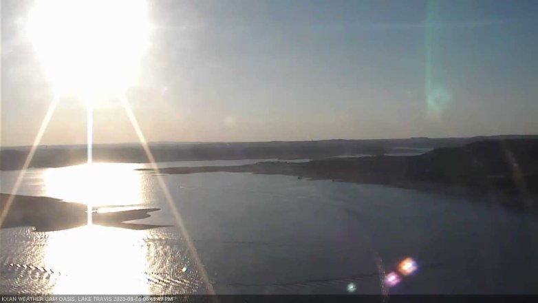 Lake Travis webcam, September 8, 2023 6:45 PM CT