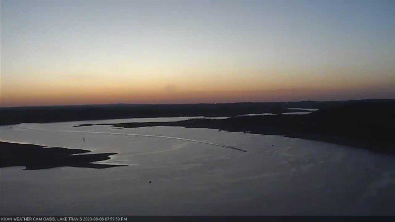 Lake Travis webcam, September 8, 2023 8:00 PM CT