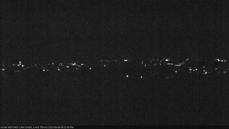 Lake Travis webcam, September 8, 2023 9:25 PM CT