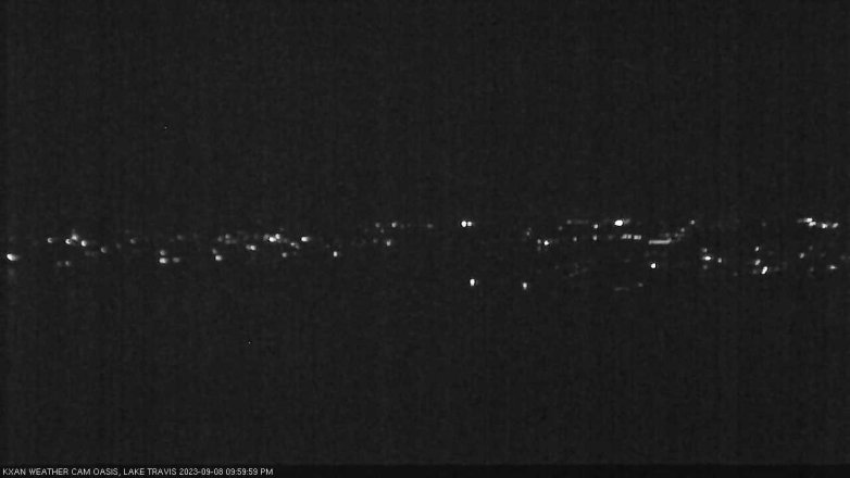 Lake Travis webcam, September 8, 2023 10:00 PM CT