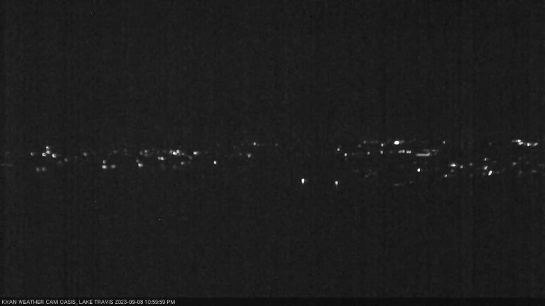 Lake Travis webcam, September 8, 2023 11:00 PM CT