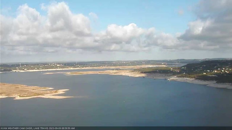 Lake Travis webcam, September 9, 2023 9:00 AM CT