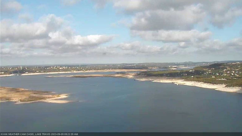 Lake Travis webcam, September 9, 2023 9:25 AM CT