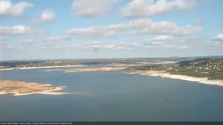 Lake Travis webcam, September 9, 2023 10:00 AM CT