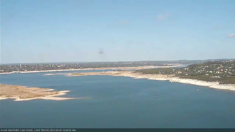 Lake Travis webcam, September 9, 2023 10:45 AM CT
